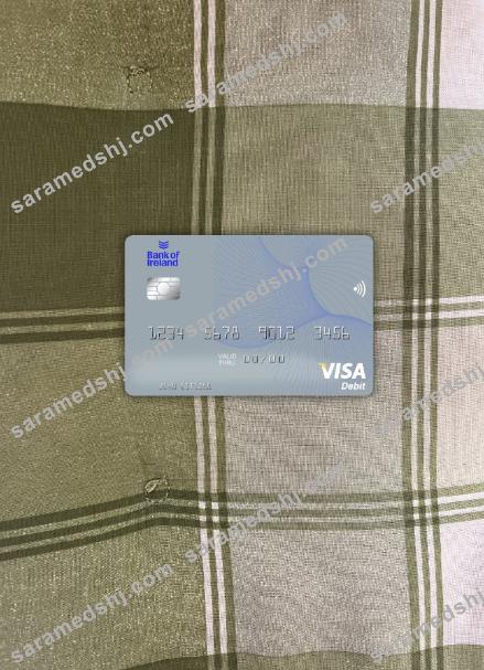 Ireland Bank of Ireland visa debit card photolook front